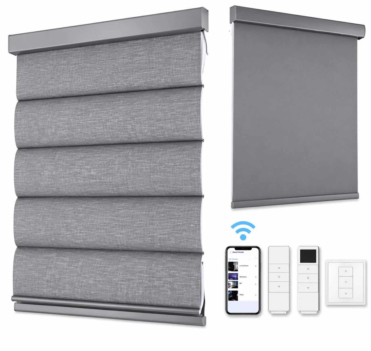 Motorized blackout blinds