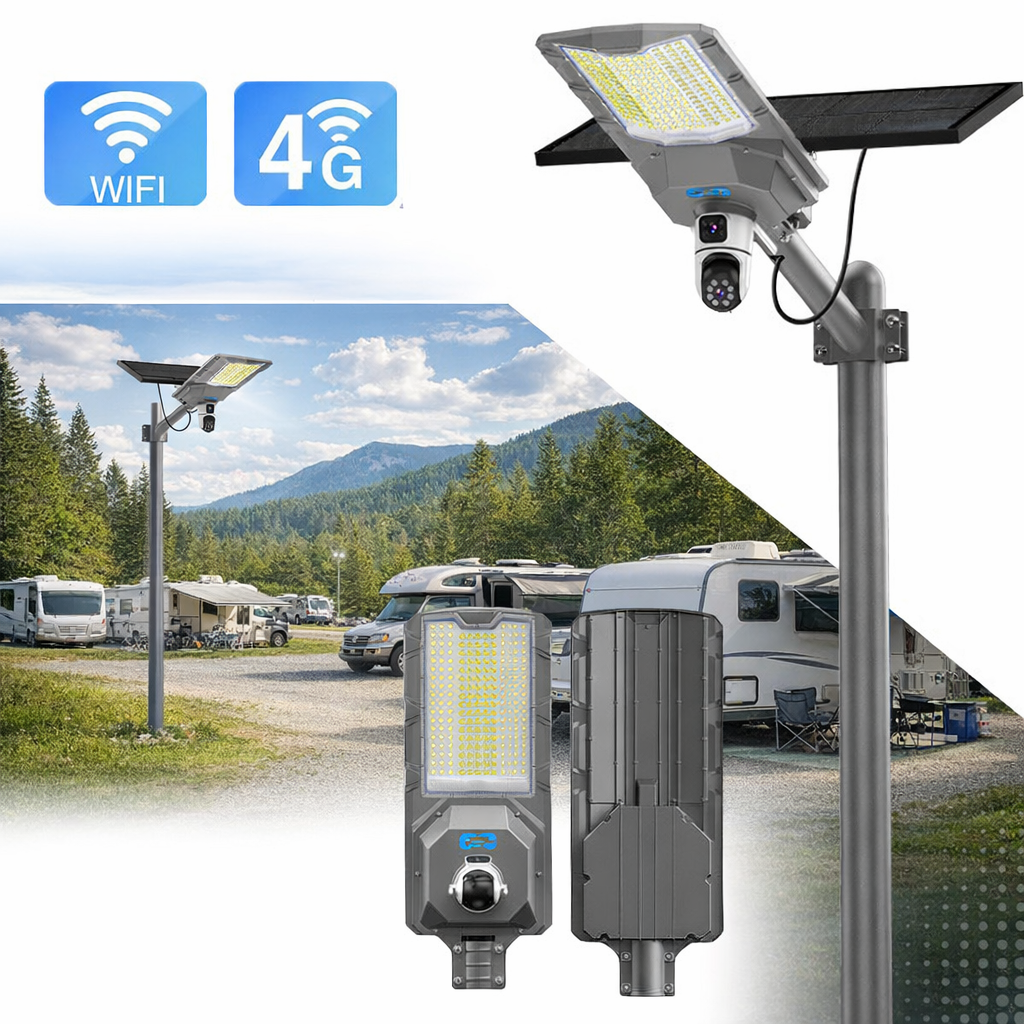 Outdoor Street Light and camera Solar Powered
